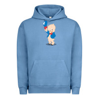 Pigment Pebble Blue porky pig Urban Hoodie - linhVisuals