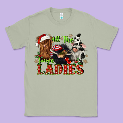 All The Jingle Ladies Classic Tee Designed By Cowgirlartshop