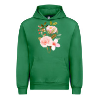 Emerald Bouquet Floral Urban Hoodie - linhVisuals