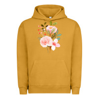 Pigment Peanut Butter Bouquet Floral Urban Hoodie - linhVisuals