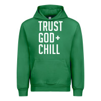 Emerald trust god and chill tee vintage pullover hoodie Urban Hoodie - linhVisuals