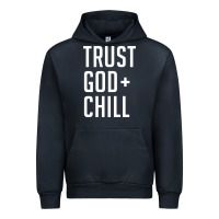 Navy trust god and chill tee vintage pullover hoodie Urban Hoodie - linhVisuals