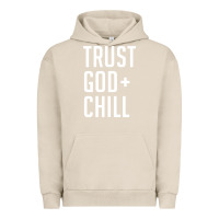 Pigment French Oak trust god and chill tee vintage pullover hoodie Urban Hoodie - linhVisuals