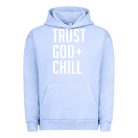 Pigment Grape Ice trust god and chill tee vintage pullover hoodie Urban Hoodie - linhVisuals
