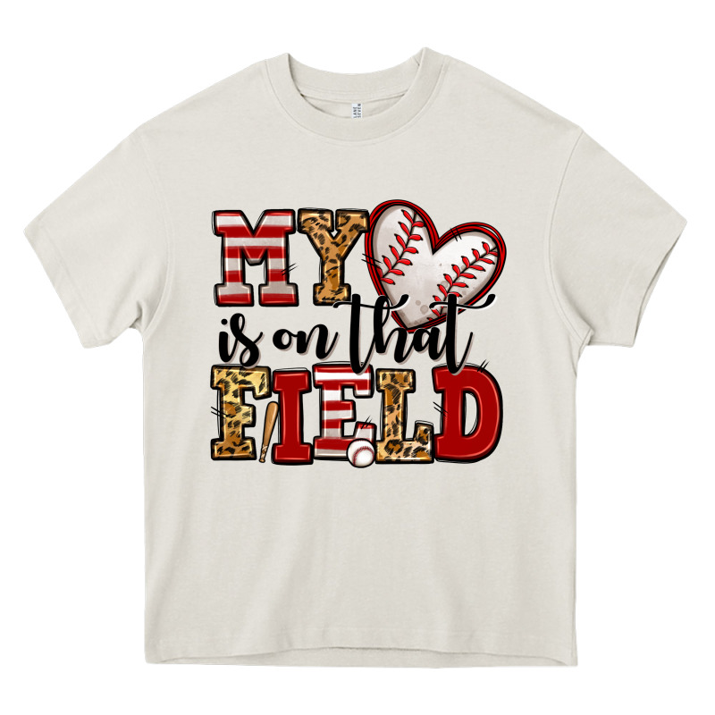 My Heart Is On That Field Baseball Heavy Core Tee by Jasminsmagicworld | Teevron
