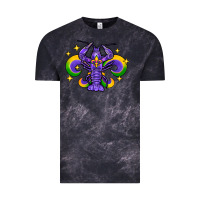 Cloud Black mardi gras crawfish Vintage Tee - FaDigitalArtStudio
