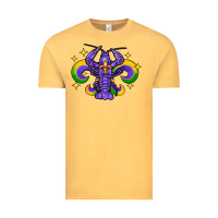 Vintage Mustard mardi gras crawfish Vintage Tee - FaDigitalArtStudio