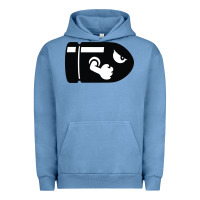 Pigment Pebble Blue bullet bill Urban Hoodie - linhVisuals