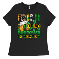 Black Irish today hungover tomorrow Ladies Tee - CowGirlArtShop