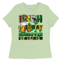 Matcha Irish today hungover tomorrow Ladies Tee - CowGirlArtShop