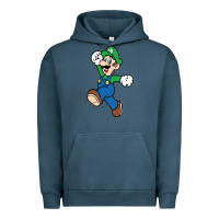Pigment Midnight Navy luigi Urban Hoodie - linhVisuals