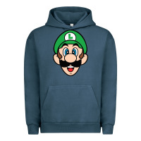 Pigment Midnight Navy luigi Urban Hoodie - linhVisuals