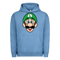 Pigment Pebble Blue luigi Urban Hoodie - linhVisuals