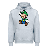 Heather Grey paper luigi Urban Hoodie - linhVisuals