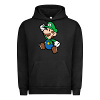 Pigment Black paper luigi Urban Hoodie - linhVisuals