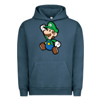 Pigment Midnight Navy paper luigi Urban Hoodie - linhVisuals