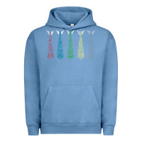 Pigment Pebble Blue Tally Hall Ties Urban Hoodie - linhVisuals