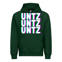 Forest Green untz untz untz techno dubstep riddim raver dj party t shirt Urban Hoodie - linhVisuals