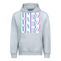 Heather Grey untz untz untz techno dubstep riddim raver dj party t shirt Urban Hoodie - linhVisuals