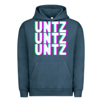 Pigment Midnight Navy untz untz untz techno dubstep riddim raver dj party t shirt Urban Hoodie - linhVisuals