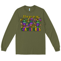 Army Green happy crawdi gras mardi gras crawfish Long Sleeve Tee - FaDigitalArtStudio