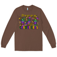 Chestnut happy crawdi gras mardi gras crawfish Long Sleeve Tee - FaDigitalArtStudio