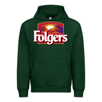 Forest Green folgers Urban Hoodie - linhVisuals
