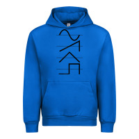 Cobalt vintage analog synthesizer techno waveform   synth nerd raglan basebal Urban Hoodie - linhVisuals