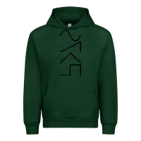Forest Green vintage analog synthesizer techno waveform   synth nerd raglan basebal Urban Hoodie - linhVisuals