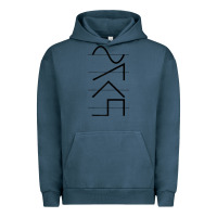 Pigment Midnight Navy vintage analog synthesizer techno waveform   synth nerd raglan basebal Urban Hoodie - linhVisuals