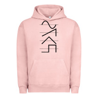 Pigment Salmon vintage analog synthesizer techno waveform   synth nerd raglan basebal Urban Hoodie - linhVisuals