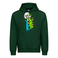 Forest Green skull pez Urban Hoodie - linhVisuals