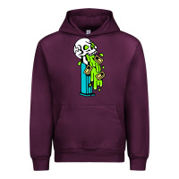 Mauve Wine skull pez Urban Hoodie - linhVisuals