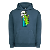 Pigment Midnight Navy skull pez Urban Hoodie - linhVisuals