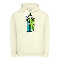 Pigment Pistachio skull pez Urban Hoodie - linhVisuals