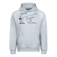 Heather Grey george lassos the moon   its a wonderful life Urban Hoodie - linhVisuals