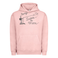 Pigment Salmon george lassos the moon   its a wonderful life Urban Hoodie - linhVisuals