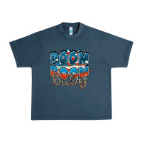 Midnight Navy Boom boom baby Urban Heavy Tee - FaDigitalArtStudio