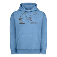 Pigment Pebble Blue george lassos the moon   its a wonderful life Urban Hoodie - linhVisuals