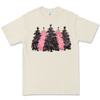Bone pink christmas trees Premium Tee - CowGirlArtShop