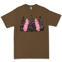 Cacao pink christmas trees Premium Tee - CowGirlArtShop