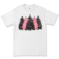 White pink christmas trees Premium Tee - CowGirlArtShop