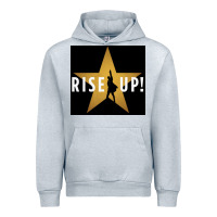 Heather Grey rise up! hamilt musical broadway Urban Hoodie - linhVisuals