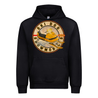 Black ski doo vintage snowmobiles Urban Hoodie - linhVisuals