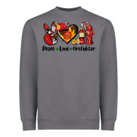 Storm peace love firefighter Heavyweight Sweatshirt - AdoDesignShop