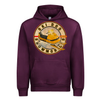 Mauve Wine ski doo vintage snowmobiles Urban Hoodie - linhVisuals