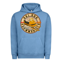 Pigment Pebble Blue ski doo vintage snowmobiles Urban Hoodie - linhVisuals