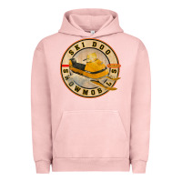 Pigment Salmon ski doo vintage snowmobiles Urban Hoodie - linhVisuals