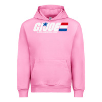 Fuchsia Pink distressed army green gi joe Urban Hoodie - linhVisuals