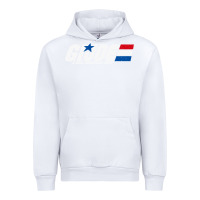 White distressed army green gi joe Urban Hoodie - linhVisuals